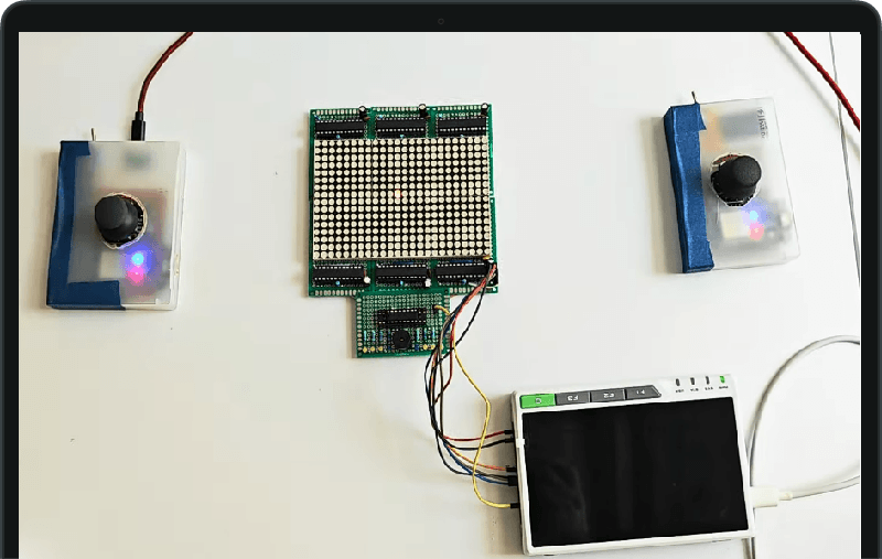 Raspberry Pi Pong with ESP32 Controllers
